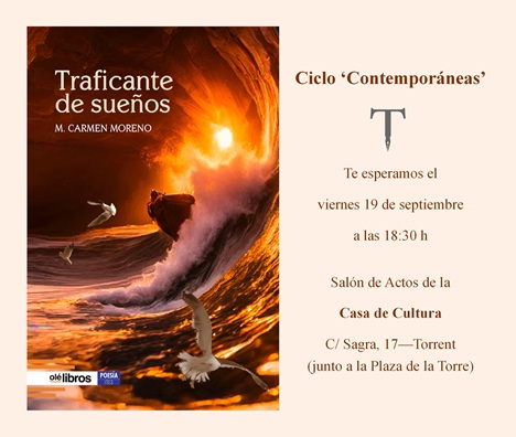 presentación del libro Traficante de sueños, poemario de M. Carmen Moreno